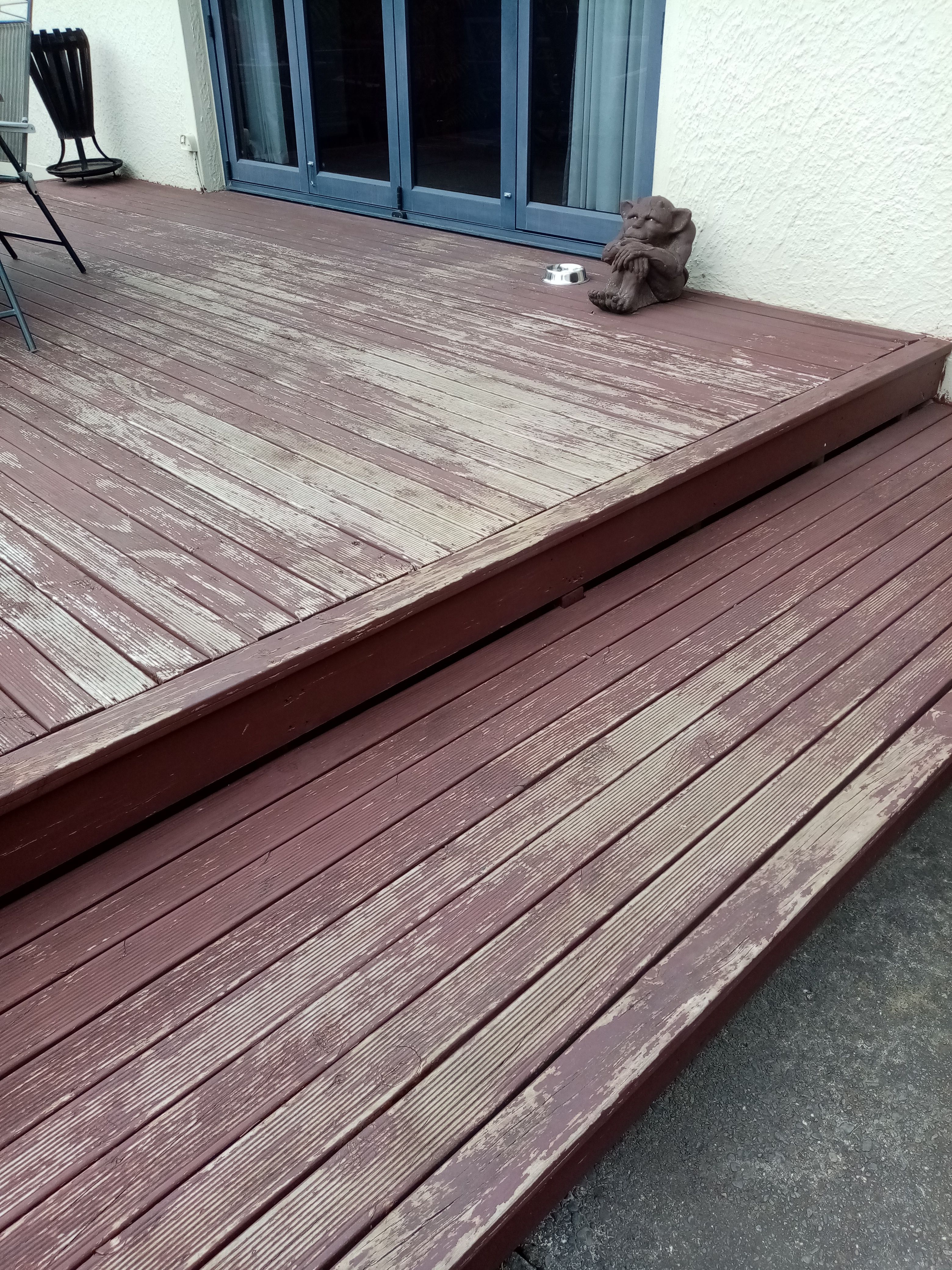 Removing stain 2024 from deck