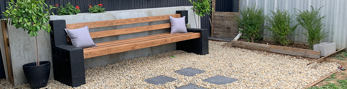 DIY Cinder Block Bench (Only 4 Materials)