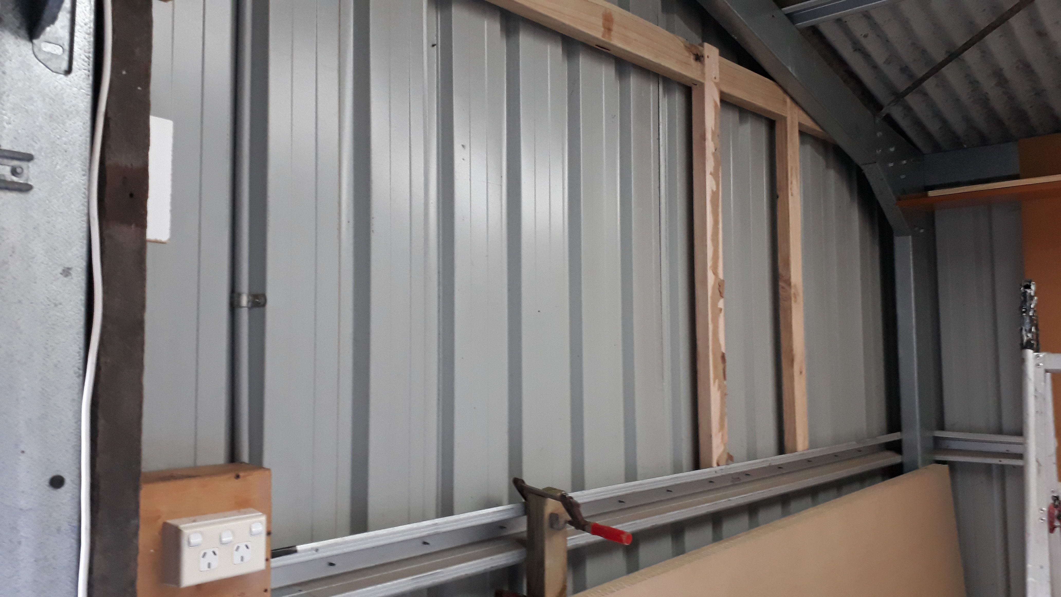 Steel shed corner converted into an Exer... | Bunnings Workshop community