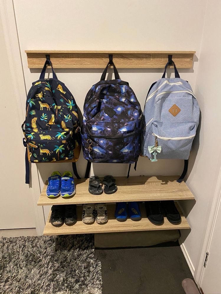 School bag and shoe storage online