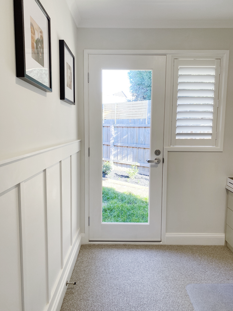 Finished room conversion - new back door access to backyard garden