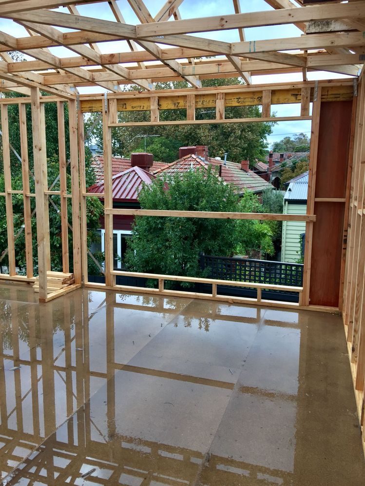 Master bedroom with custom window