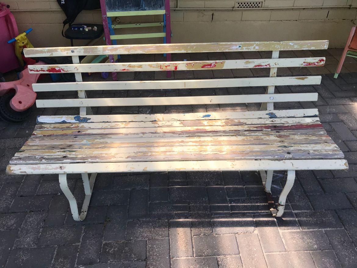 Wooden bench makeover Bunnings Workshop community