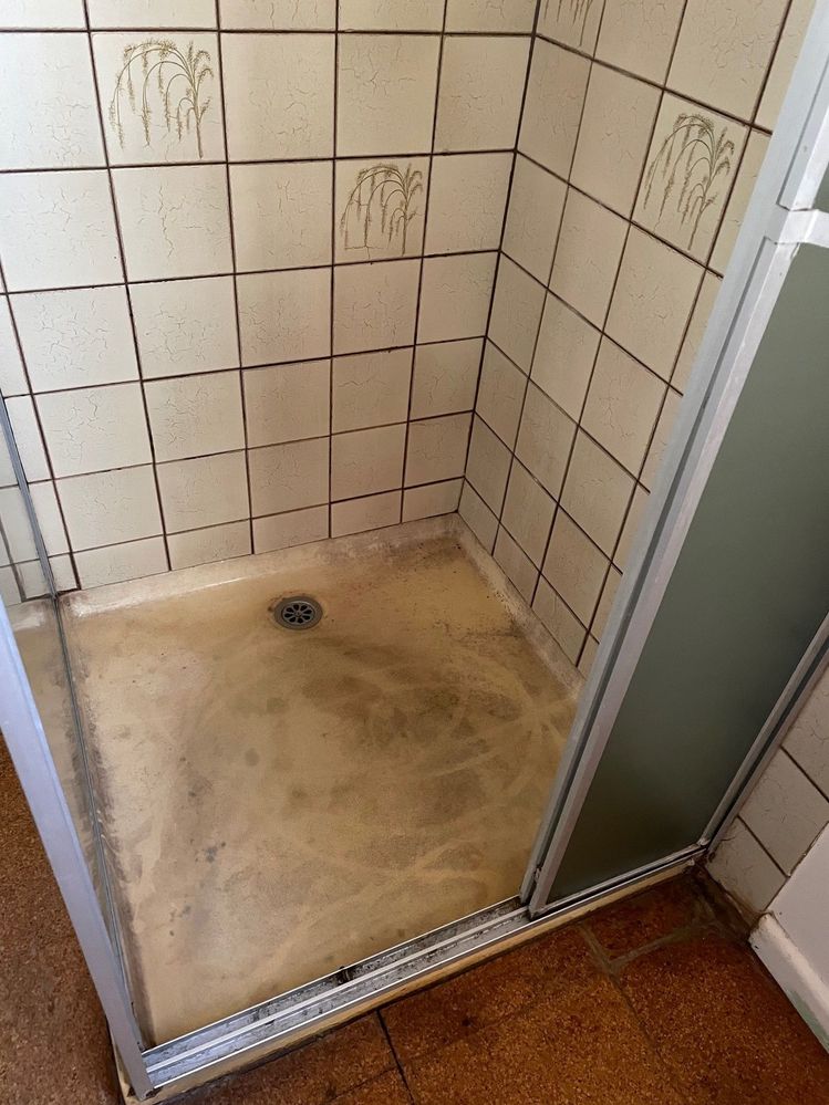 Shower base shop repair