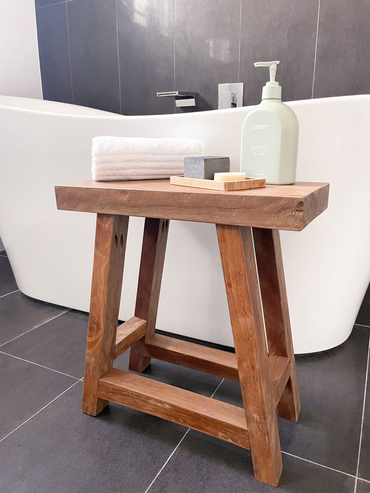 Timber stool deals