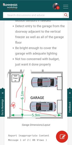 Led garage deals lights bunnings