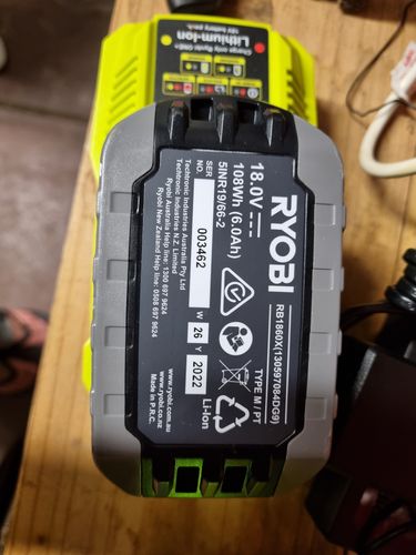 How can I confirm if my Ryobi 18v 6Ah ba Bunnings Workshop