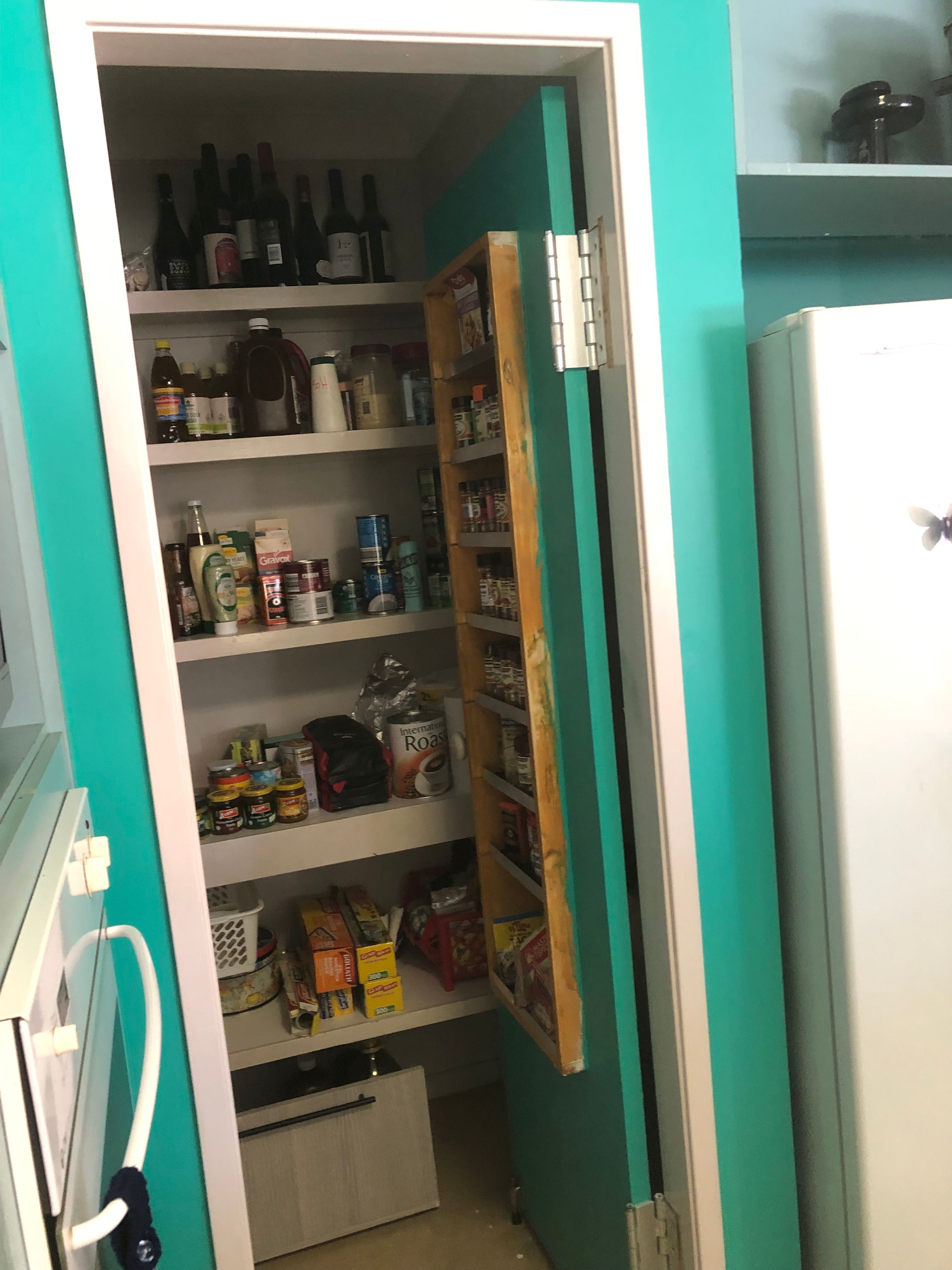 Spice rack built into pantry door Bunnings Workshop community