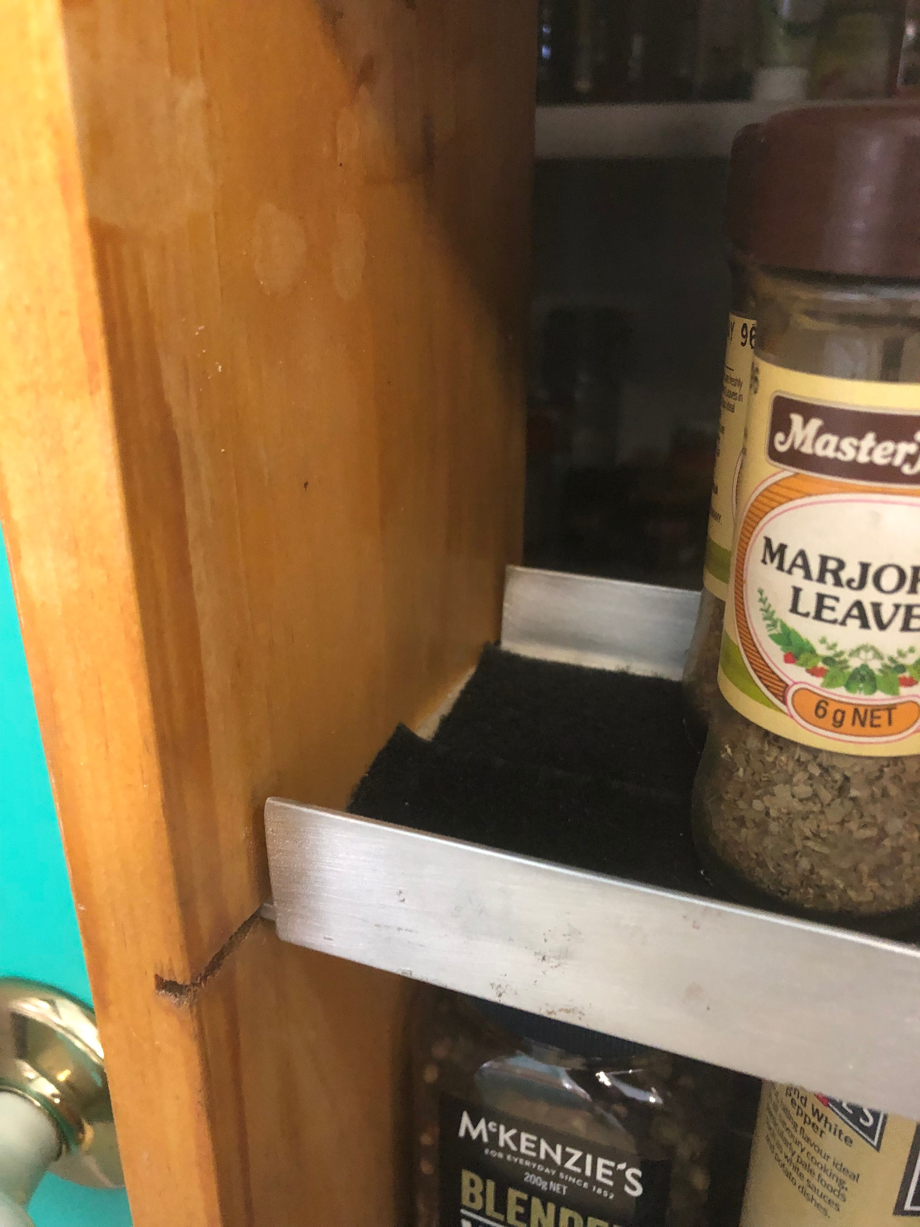 Spice rack built into pantry door Bunnings Workshop community