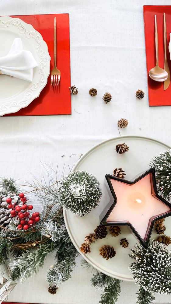 Traditional Christmas Table