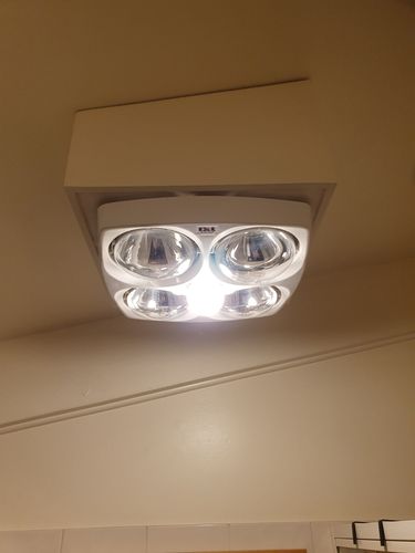 Bathroom 3 in 1 store lights heaters bunnings