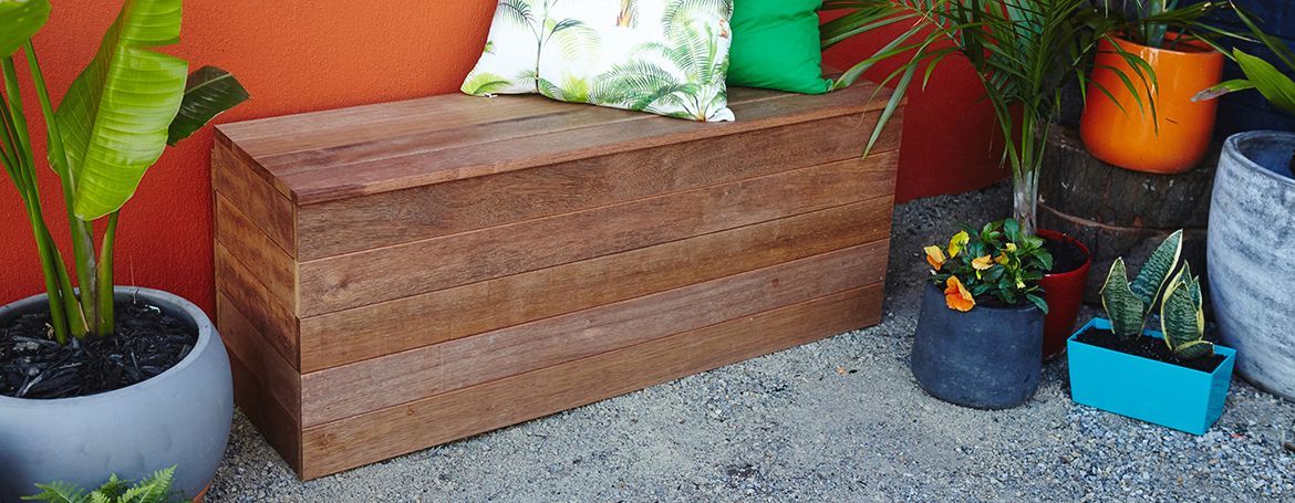 Bunnings outdoor storage discount seat