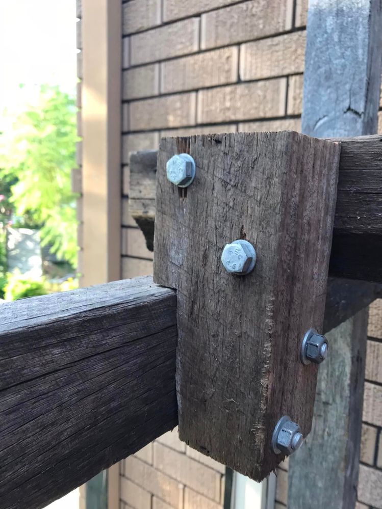 The platform joists and the Associated blocks I made to attach them. I didnt want any vertical holes drilled in the timber as I felt long term it would add chances to rot. This is where I am up to. Next step is to attach horizontal slats to the front.. I will post some more when I get it done.