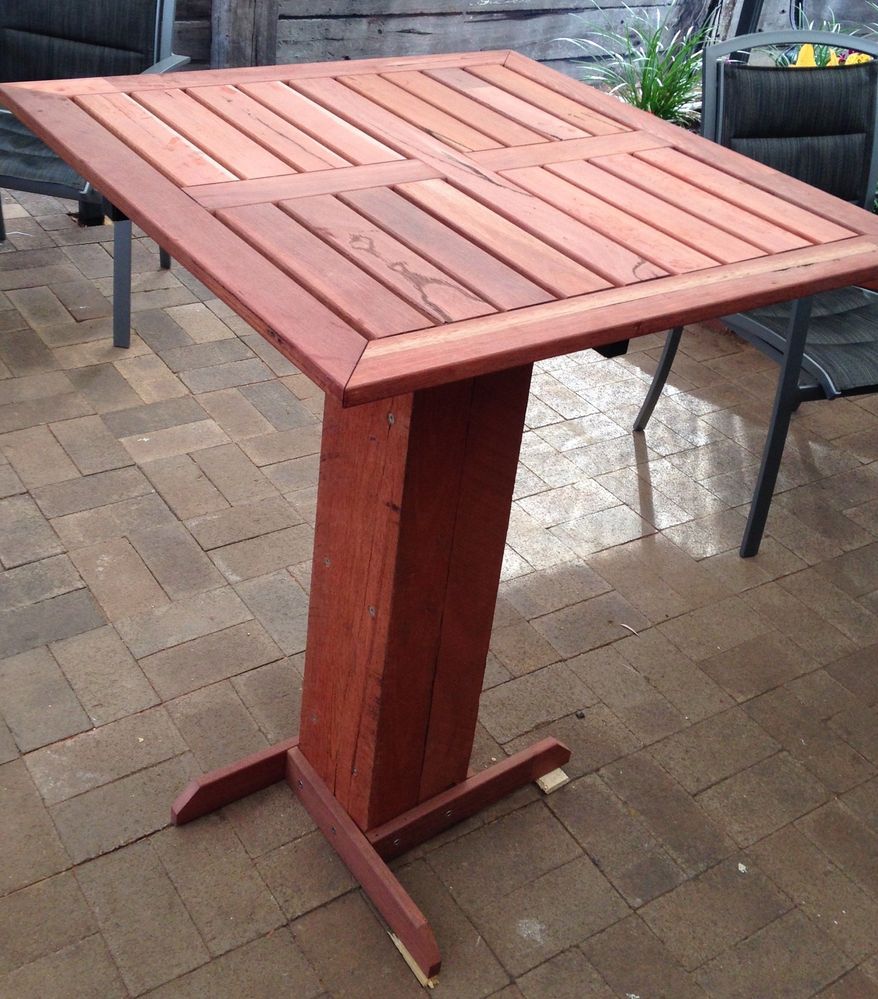 Jarrah outdoor bar table