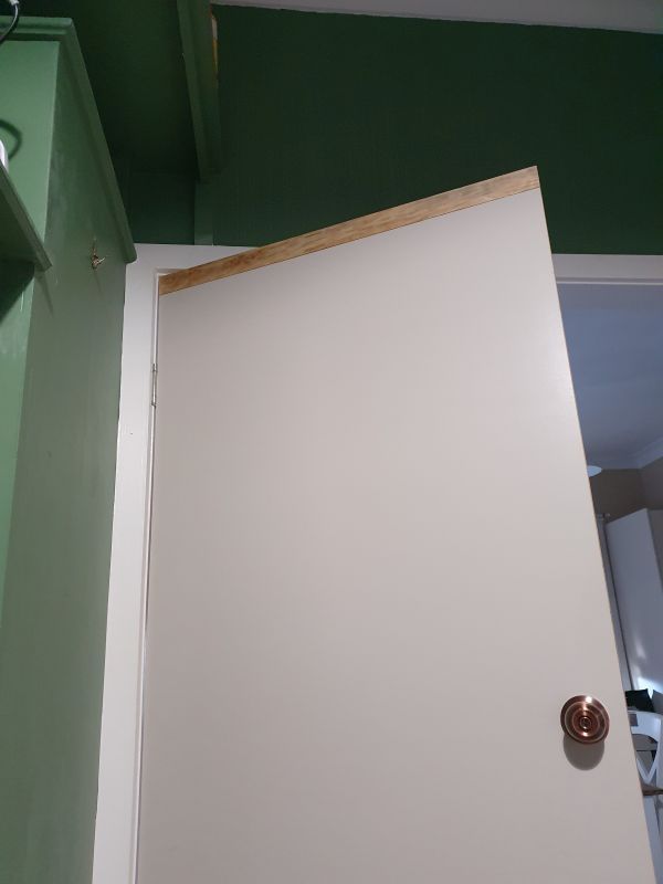 How to extend the height of an internal door