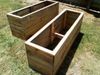 Raised beds using fence palings