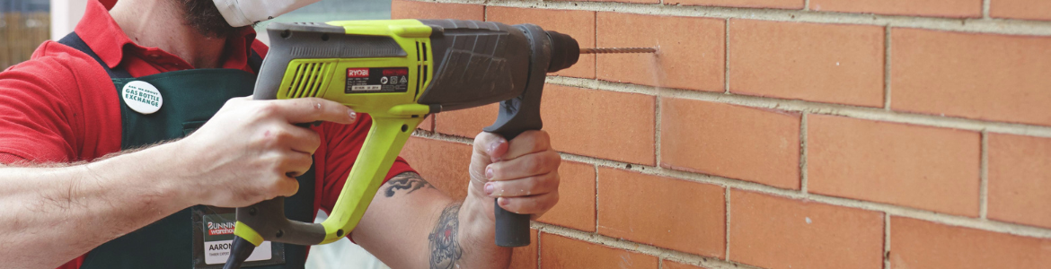 Drilling into brick with cordless drill sale