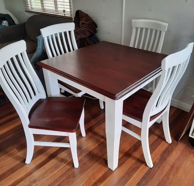 Upcycle mahogany store dining table