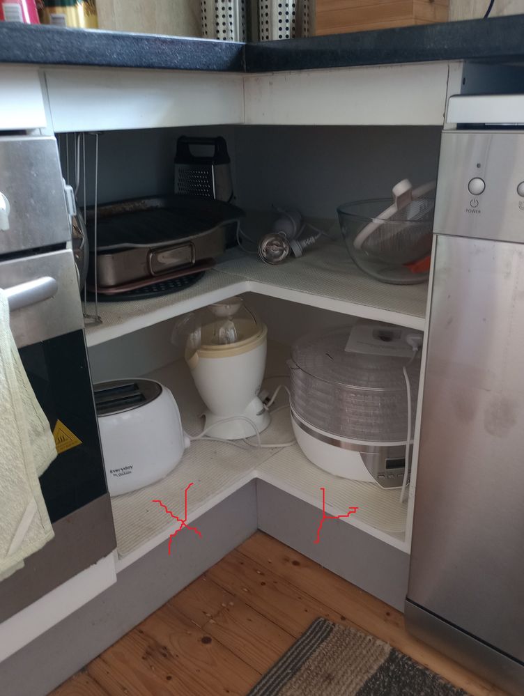 Lazy susan corner cabinet deals door replacement