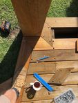 Sun damaged spotted gum decking replacement