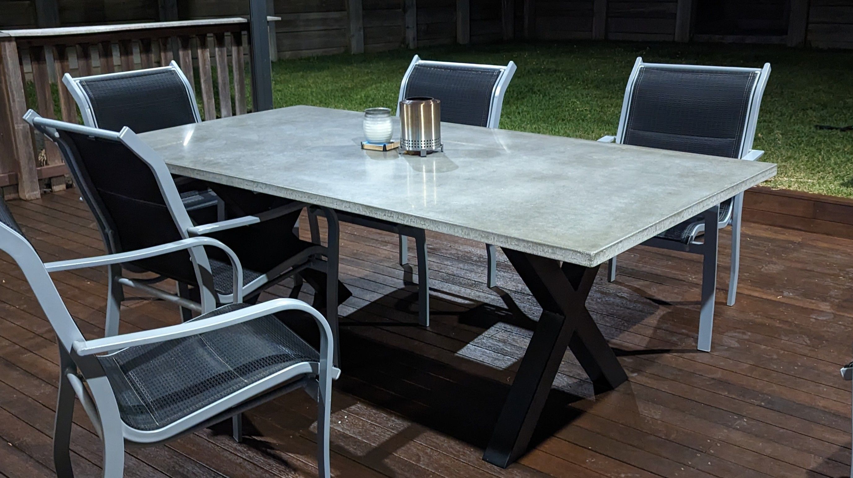 Concrete outdoor store table bunnings