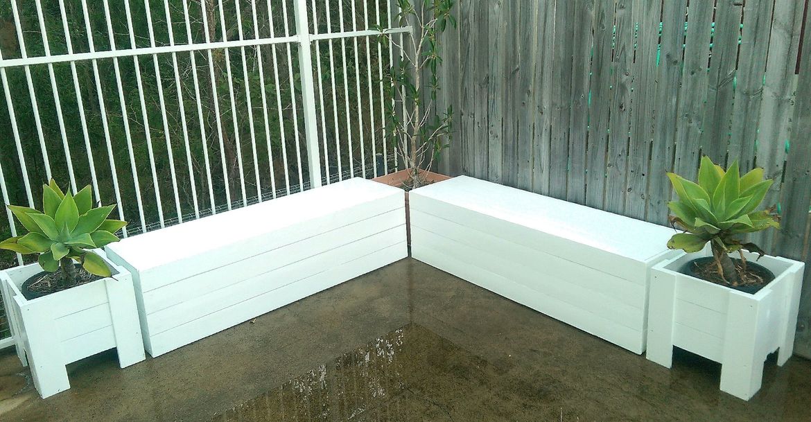 Outdoor bench seats and planter boxes Bunnings Workshop community