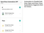 Disable Door Open Close Automation